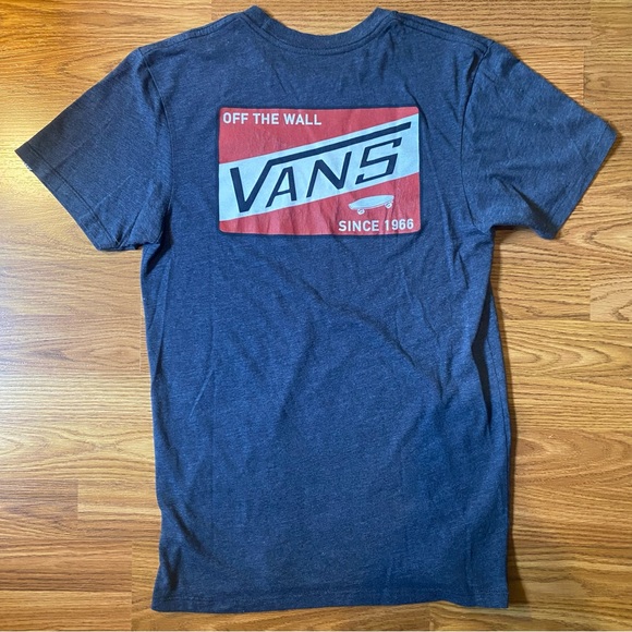 Vans skateboarding logo t-shirt, navy, size S - Picture 2 of 5